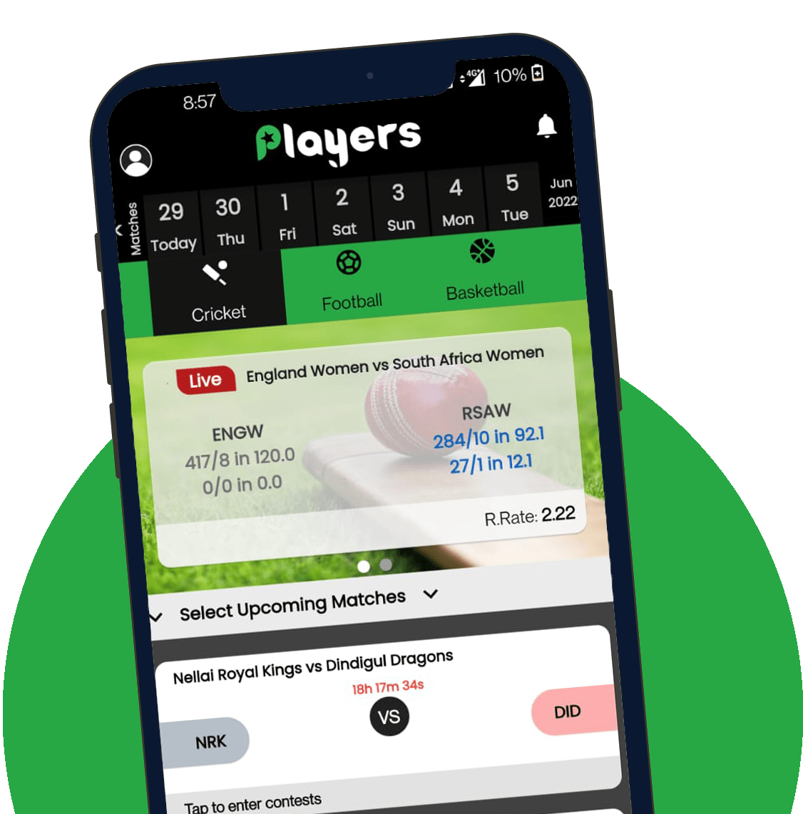 Starplayers Homescreen